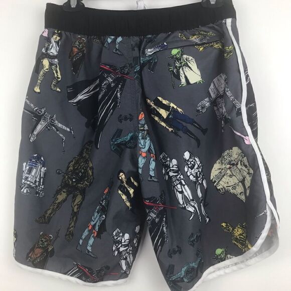Star Wars Character Graphic Print Swim Trunks - Picture 3 of 11